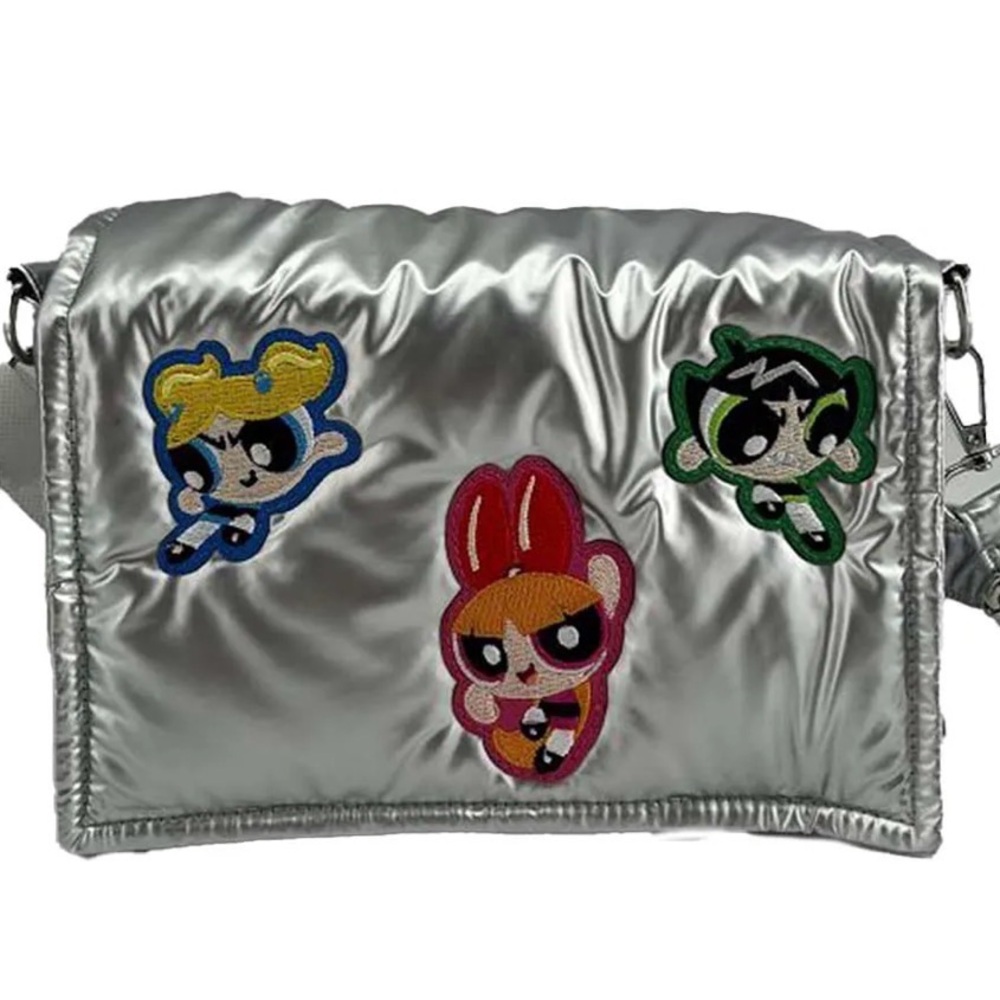 Miniso Powerpuff Girls Silver Crossbody Bag